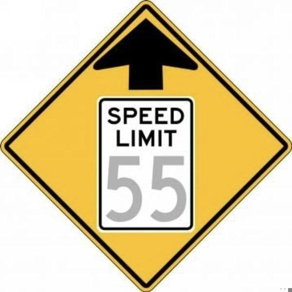 Accuform SEMICUSTOM SPEED LIMIT SIGN SPEED FRW53645HP FRW53645HP - main